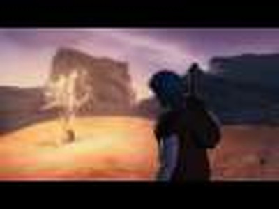 (Animated) - God speaking to Moses from the burning bush.