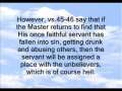 Salvation Part 4 Once Saved Always Saved