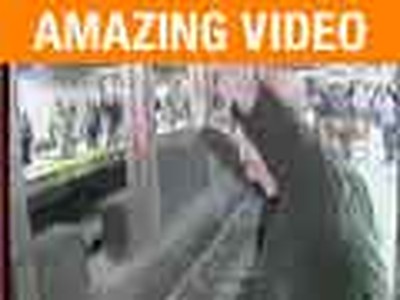 MIRACLE-Woman Falls Onto Train-Survives