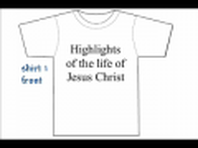 Jesus' life and mission in 12 t-shirts