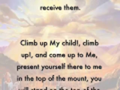At the top - a word from Lord Jesus