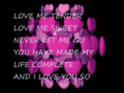 LOVE ME TENDER  AURA LEE