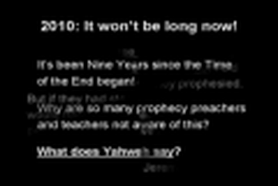 It's 2010 and It won't be long Now