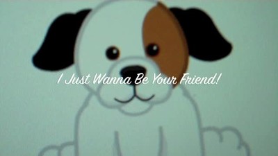 Singing I just wanna be your friend