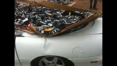 Camaro gets crushed