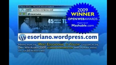Bro. Eli Soriano's blog was hailed as The Most Educational to Follow