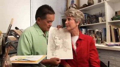 Joni and Ken in Art Studio