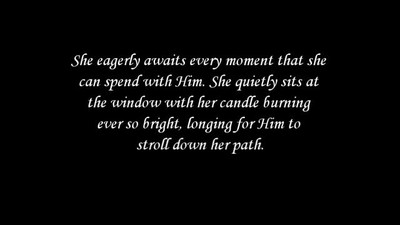 Happy and Joyful is She. Her Cup Runneth Over. The Bride