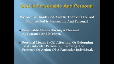 Thank God For Being God 2 of 3