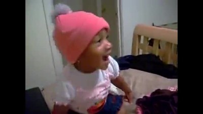 So Cute! Toddler sings "Never could have made it"