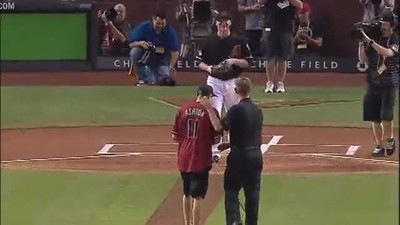 Blind Boy Throws Strike At Diamondbacks Opening Pitch