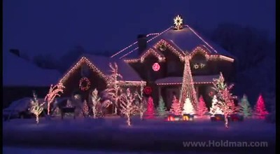 'Amazing Grace' Christmas Light Show
