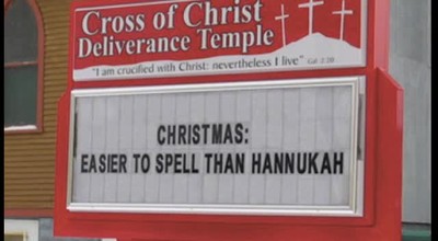 Funny Christmas Church Signs