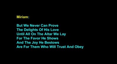 Trust and Obey