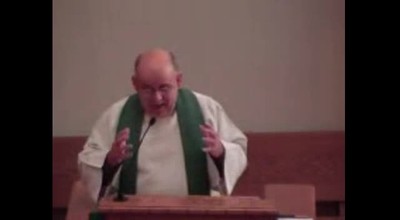 Pastor George at Pastor Oslik Installation