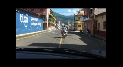Riding around Esquipulas. Manejando alrededor de Esquipulas Guatemala