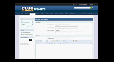How to use an IP Board meassage system