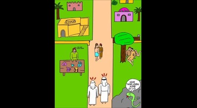 The Cartoon Bible featuring Crafty the Serpent