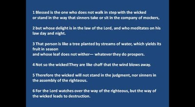 Charles Andrew : Listen & Read - Psalm1