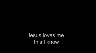 Gospel Harmonica Hymn "Jesus Loves Me" with lyrics.