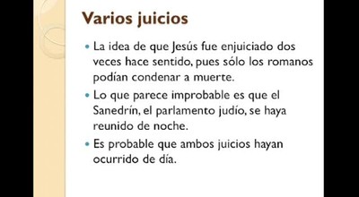 Jesús de Nazaret (Segunda parte)