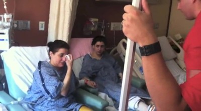 Marine Amputee Encourages Boston Bombing Victim That Lost Both Her Legs 