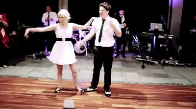 Bride and Groom Cut a Rug Swing Dancing - AMAZING!