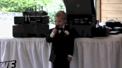 Little Boy Delivers the Cutest Wedding Speech