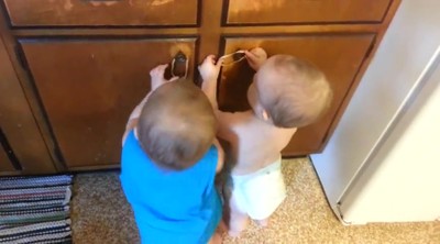 Twin Babies Have the Best Time Playing with the Simplest Thing!