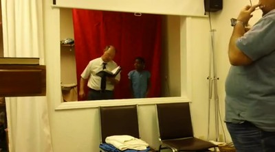 Baptizing at Temple Baptist Church
