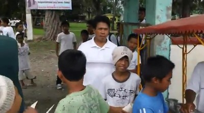 Giving Out Gospel Tracts Near Baybay, Leyte