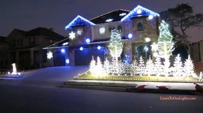 Someone's Already Ready for the Holidays - Check Out This Light Display!
