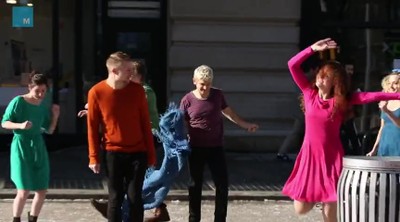 Charlie Brown Christmas Performed In A Flash Mob