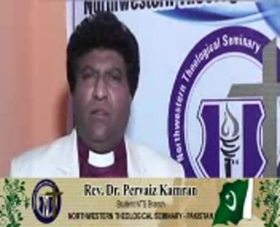 Rev.Dr.Pervaiz Kamran comments for Northwestern Theological Seminary - Pakistan – Recorded by Bishop.Dr.Jefferson Tasleem Ghauri www.reachtovision.com 