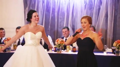 Maid of Honor Raps to Fresh Prince of Bel Air Theme Song - MUST WATCH!