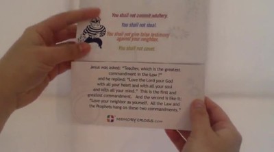 10 Commandments Card for Kids by Memory Cross