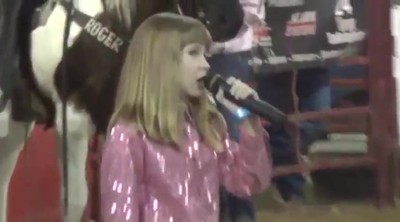 10 Year Old Sings The National Anthem 