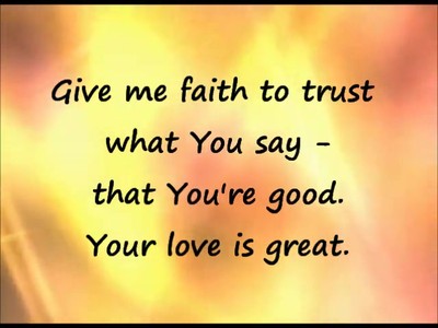 Give Me Faith lyrics video - with singers