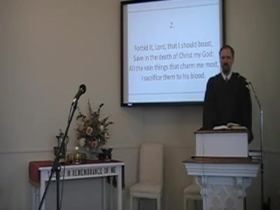 "When I Survey the Wondrous Cross," Trinity Hymnal #186. First OPC Perkasie 