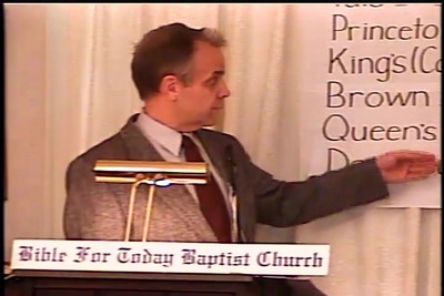 Part 1 of 3 -- BFTBC – History of Fundamentalism Class #6  – Response to Liberalism & WCFA
