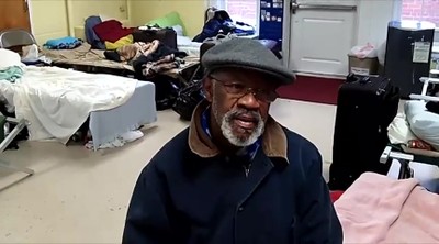 Tony,Visits Homeless Men At Methodist church