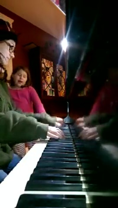 Listen!! No Mic, No effects. Just a little girl, a piano and a heart for music. Moving and Beautiful version of 'Pie Jesu' 
