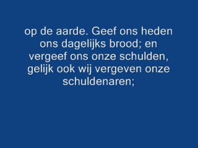 Het Onze Vader gebed
