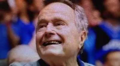 President Bush 41 Breaks His Neck
