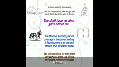 Teaching children the 10 Commandments