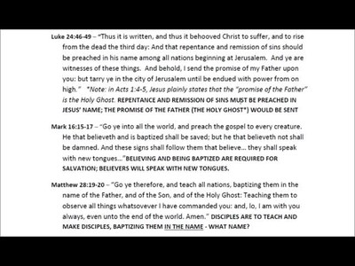 Apostolic Bible Study Section 3 of 7