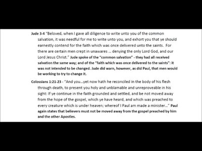 Apostolic Bible Study Section 7 of 7