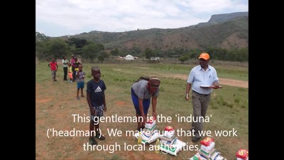 Feeding orphans in Zululand - Kwasizabantu