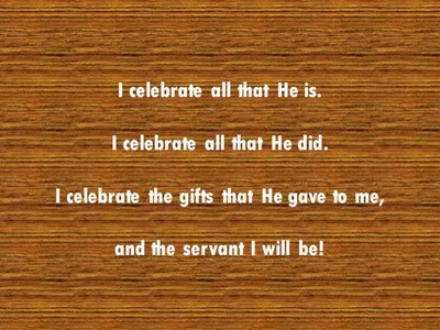 I Celebrate His Purpose