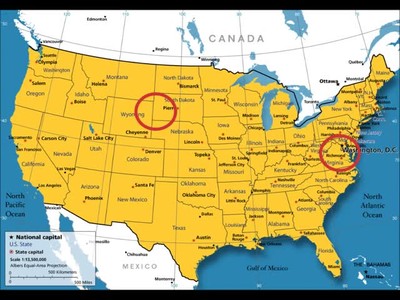 The Mountain and Central States of the USA 